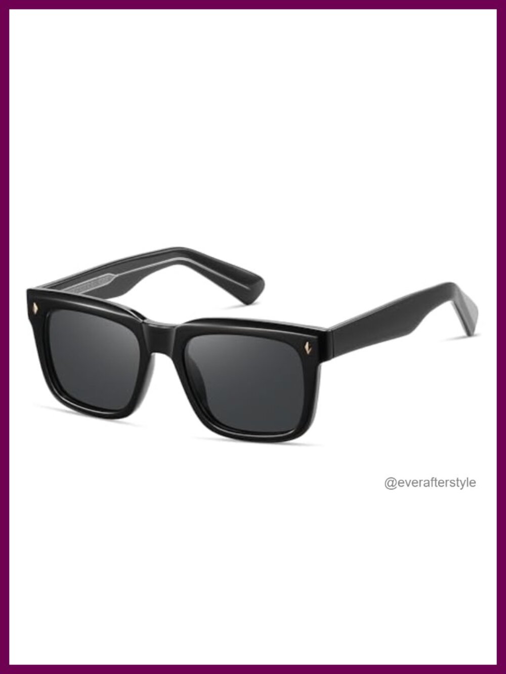 Polarized TR90 Square Retro Sunglasses UV400 Unisex Full-Frame